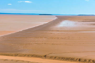 Fundy bay at low tide, Canada
