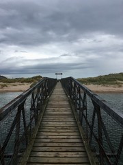 Footbridge to the beach
