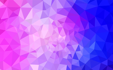 Light Pink, Blue vector low poly layout.