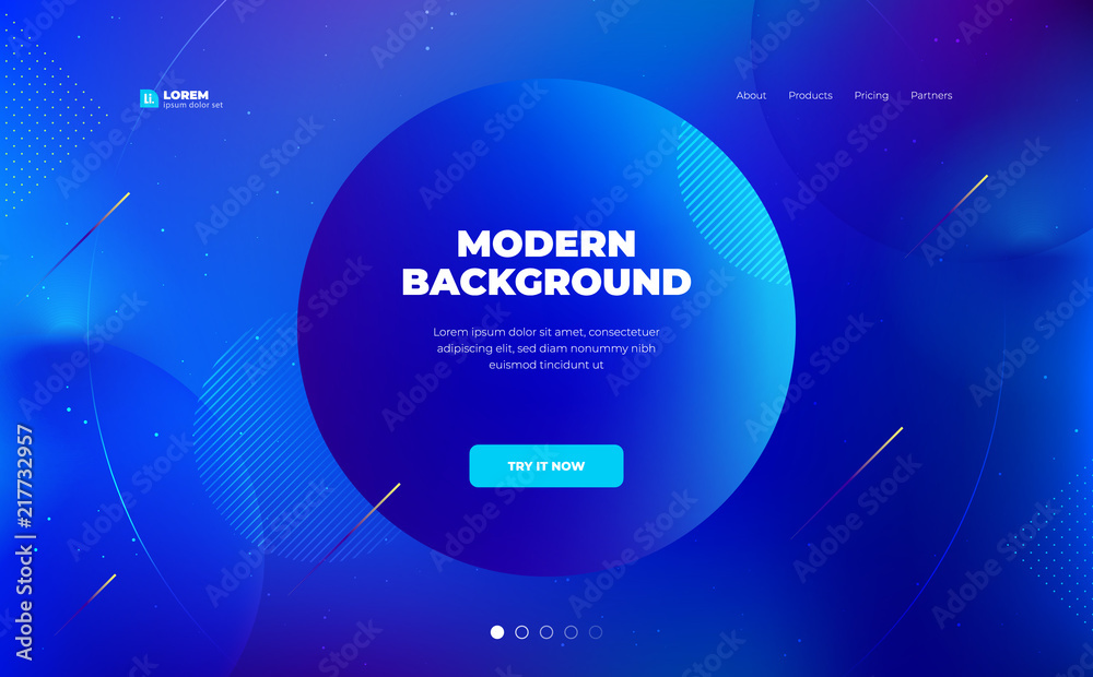 Wall mural liquid color background design. fluid gradient shapes composition. futuristic design posters. eps10 