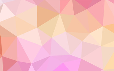 Obraz premium Light Pink, Yellow vector abstract polygonal background.