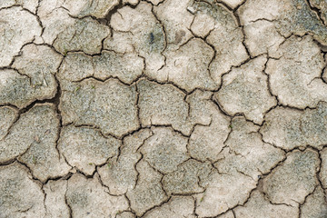Dry Cracked Earth Background During Drought