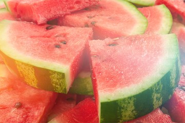 Picnic In Park and stack watermelon