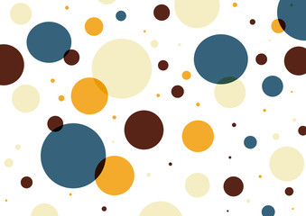 Multi-colored translucent circles on a white background. Background for the inscriptions. Copy space.