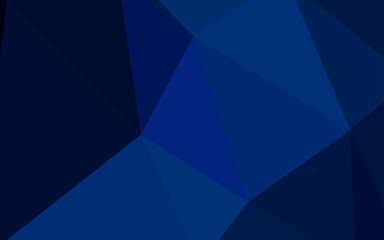 Obraz premium Dark BLUE vector abstract polygonal background.