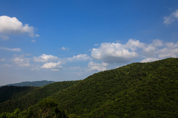 the summer sky of Gangwon-do