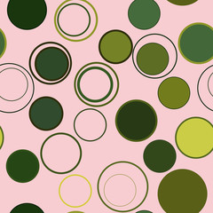 Seamless abstract circles, bubbles. Illustration, ellipses, design & effect.