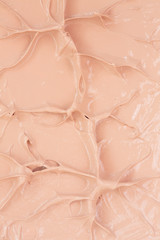 Fototapeta premium Texture of foundation for face. Face foundation. Smears of facial toning cream.