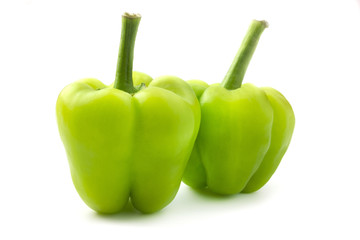 Green small bell peppers