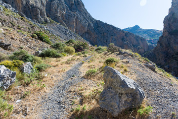 Kourtaliotiko gorge on Crete