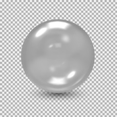 Glass ball .Glass sphere. Bubble. Vector illustration