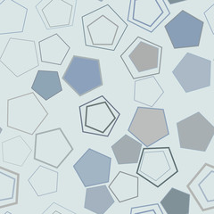 Seamless abstract geometric background with shape of pentagon pattern. Wallpaper, backdrop, concept & creative.