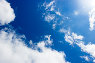 Obraz premium view of the sky, illuminated by the sun