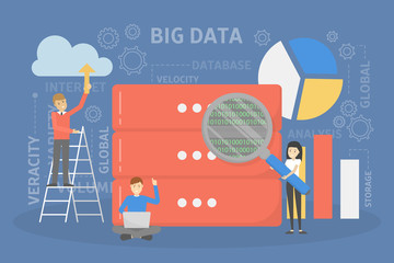 Big data concept illustration