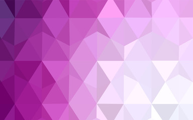 Obraz premium Light Pink vector triangle mosaic texture.