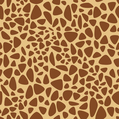Giraffe texture pattern seamless repeating orange and yellow, safari, zoo, jungle background. Vector