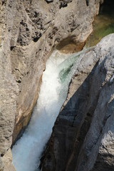 Upper Falls At Maligne Canyon, Jasper National Park, Alberta