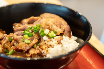Japanese steak rice bowl.