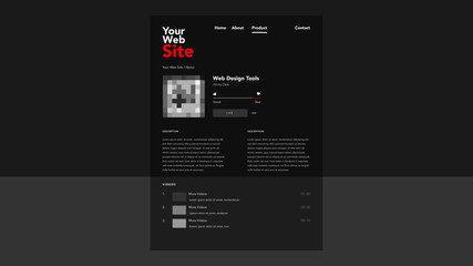 Web site template