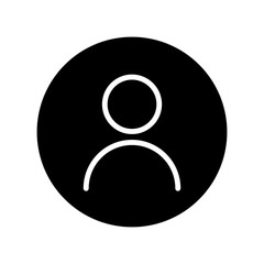 Fototapeta premium User Icon in trendy flat style isolated on grey background. User symbol