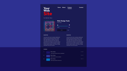 Web site template