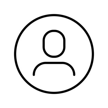 User Icon in trendy flat style isolated on grey background. User symbol