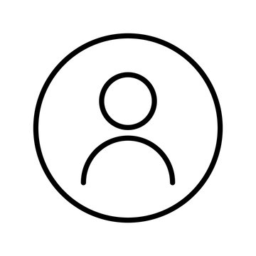 User Icon in trendy flat style isolated on grey background. User symbol