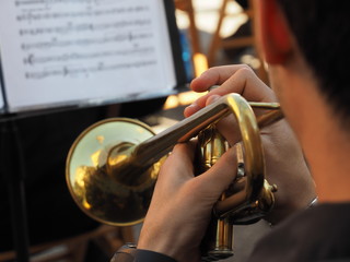 Obraz premium Trumpet player.