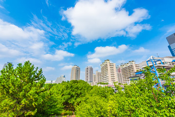 お台場の風景　High-rise condominium in Odaiba,Tokyo