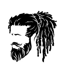 mens hairstyles and hirecut with beard mustache
