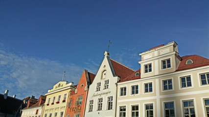 Fototapeta na wymiar Roofs in the center of Tallinn, Estonia