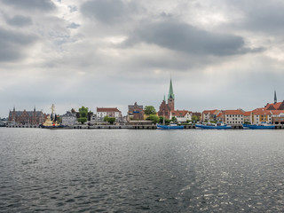 Fototapeta na wymiar Harbour of Helsingoer, Denmark, Europe