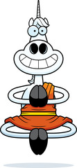Smiling Cartoon Unicorn Monk