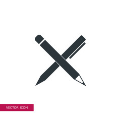 pen and pencil vector icon