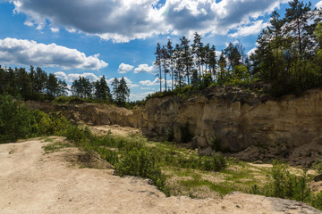 Stone quarry in Jozefow in Roztocze, Lubelskie, Poland