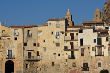 Fototapeta na wymiar Cefalù en Sicile