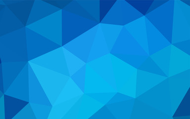 Light BLUE vector low poly cover.