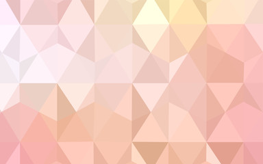 Light Orange vector gradient triangles template.
