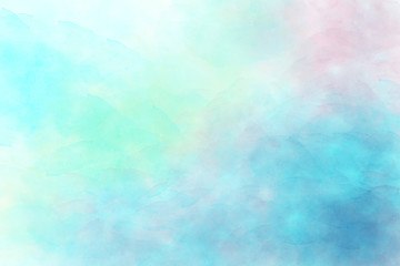 Light blue watercolor background