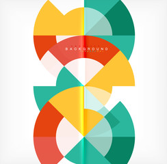 Obraz premium Projekt streszczenie tło minimalne koło, wielobarwny szablon dla biznesu lub prezentacji technologii lub układ okładki broszury internetowej, tapeta