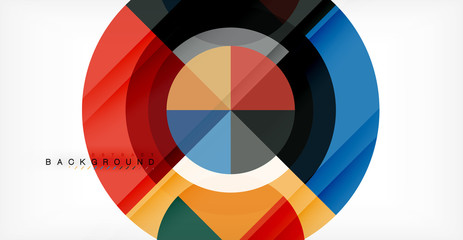 Obraz premium Vector circle abstract background