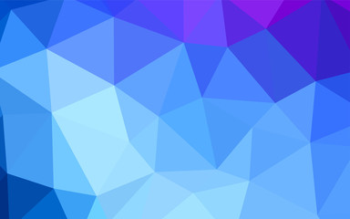 Dark Purple vector abstract mosaic backdrop.