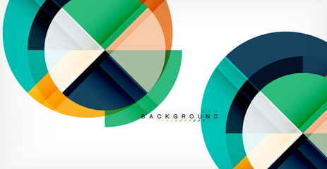 Obraz premium Vector circle abstract background