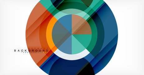 Obraz premium Wektorowy okręgu abstrakta tło