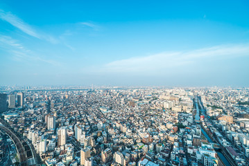 Fototapeta na wymiar View of downtown cityscape Japan.