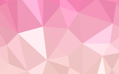 Light Pink vector polygonal background.