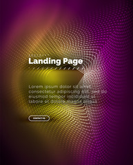 Neon glowing background for landing page