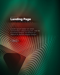 Neon glowing background for landing page