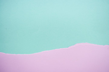 Blue and pink pastel color paper background.