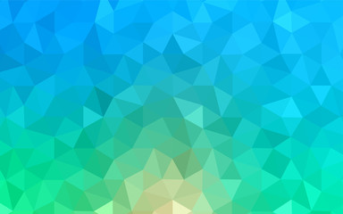 Light Blue, Green vector low poly cover.